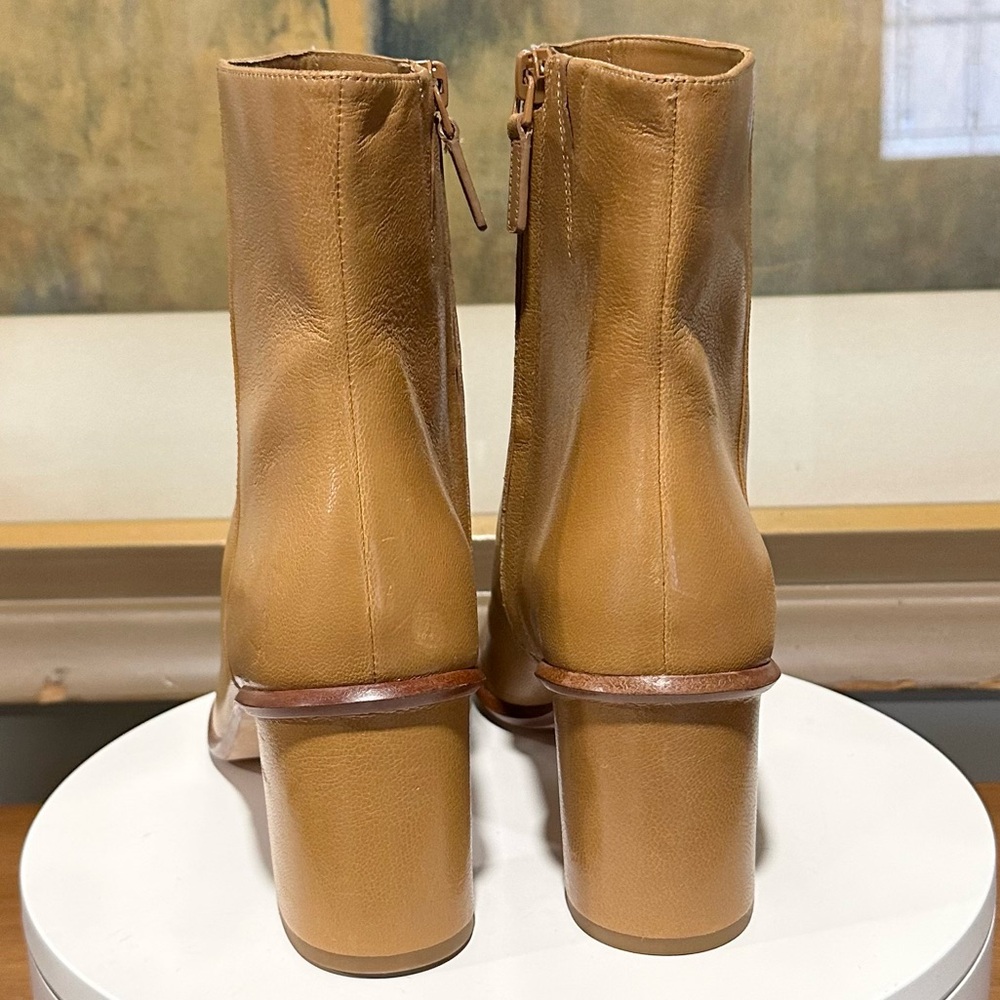 🌸TORY BURCH🌸 Brooke Stamped Heel Leather Bootie Size: 10.5 - Picture 8 of 16